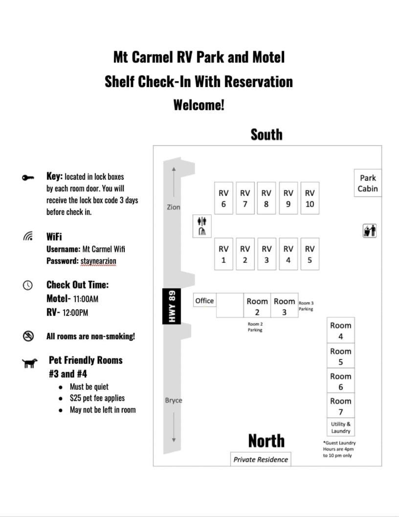 Mount Carmel Motel & Rv Near Zion Np Bryce Room 마운트 카멜 외부 사진